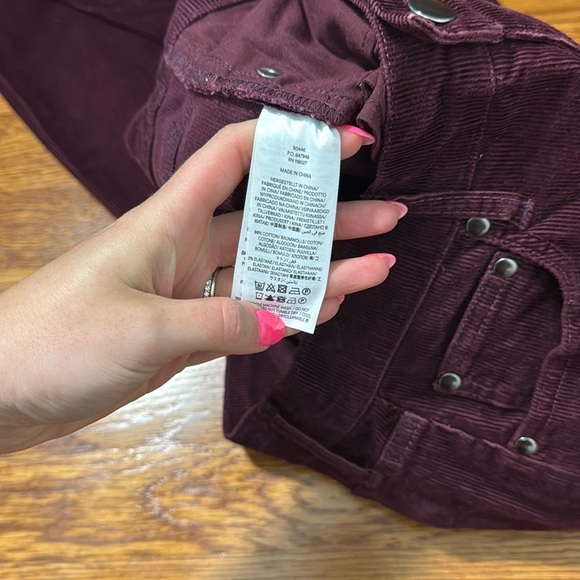 Boden 5 Pocket Cord Slim Jeans Deep Wisteria Size 2 Petite - Picture 8 of 11